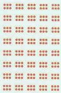 Sanada Mon. 6 circles with square holes