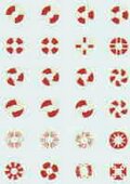 Viking shields. Mixed designs. (24)