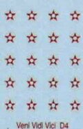 5 point stars. Oval shield. (20)