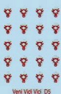 Bulls head. Oval shield. (20)