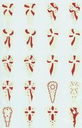 Kite shield with hole for boss. 12 different designs (20)