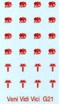Elephants and palm trees