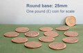 25mm round (12 in pack)