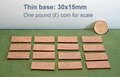 30x15mm (15 in pack)