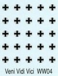28mm German Crosses - black and white
